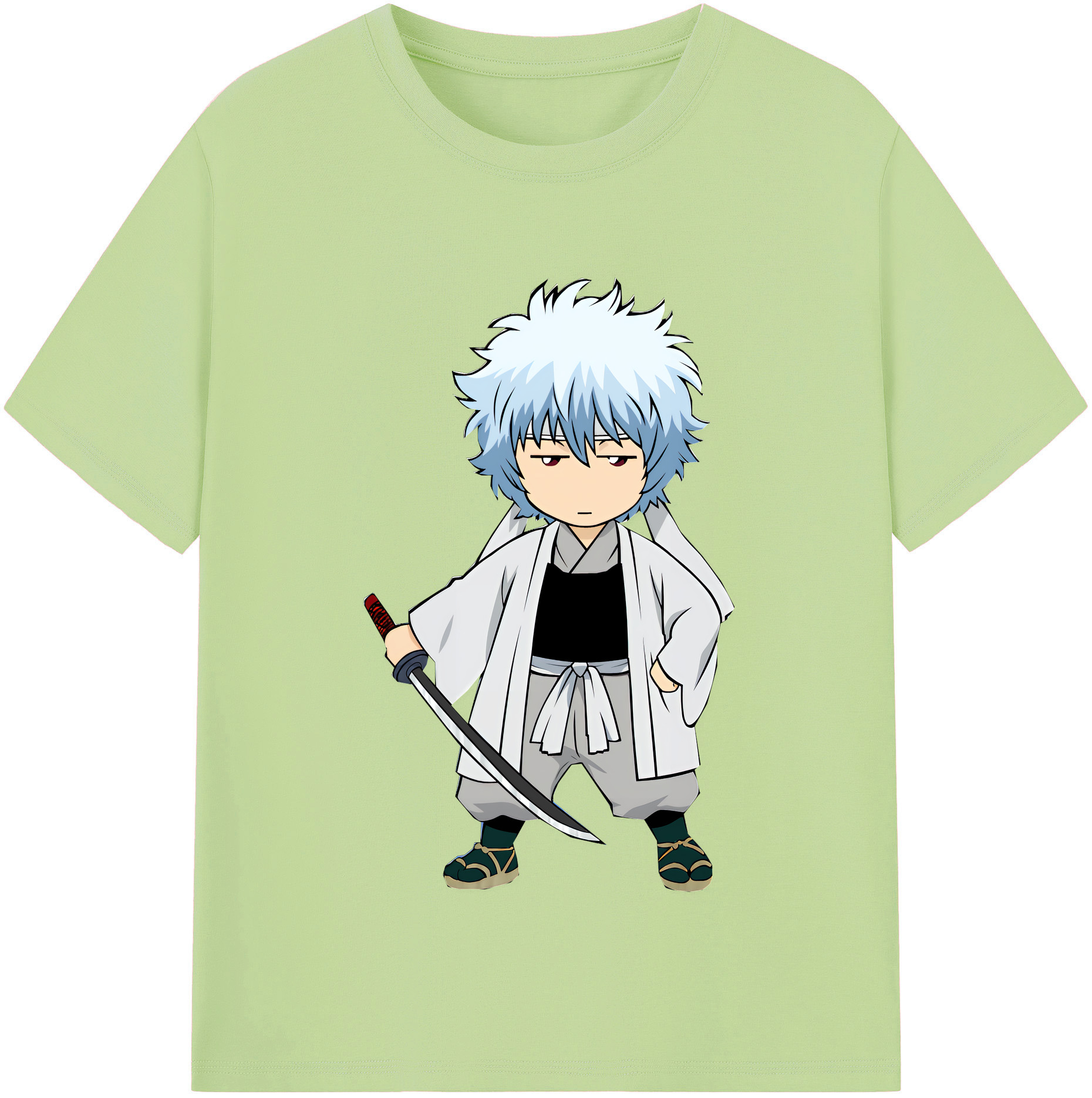 （画像用） ぎんたま 坂田銀時（さかたぎんとき） 神楽 志村新八（しむら しんぱち） GINTAMA Sakata Gintoki Kagura Shimura Shinpachi 綿100％半袖Tシャツ（フロントプリント）